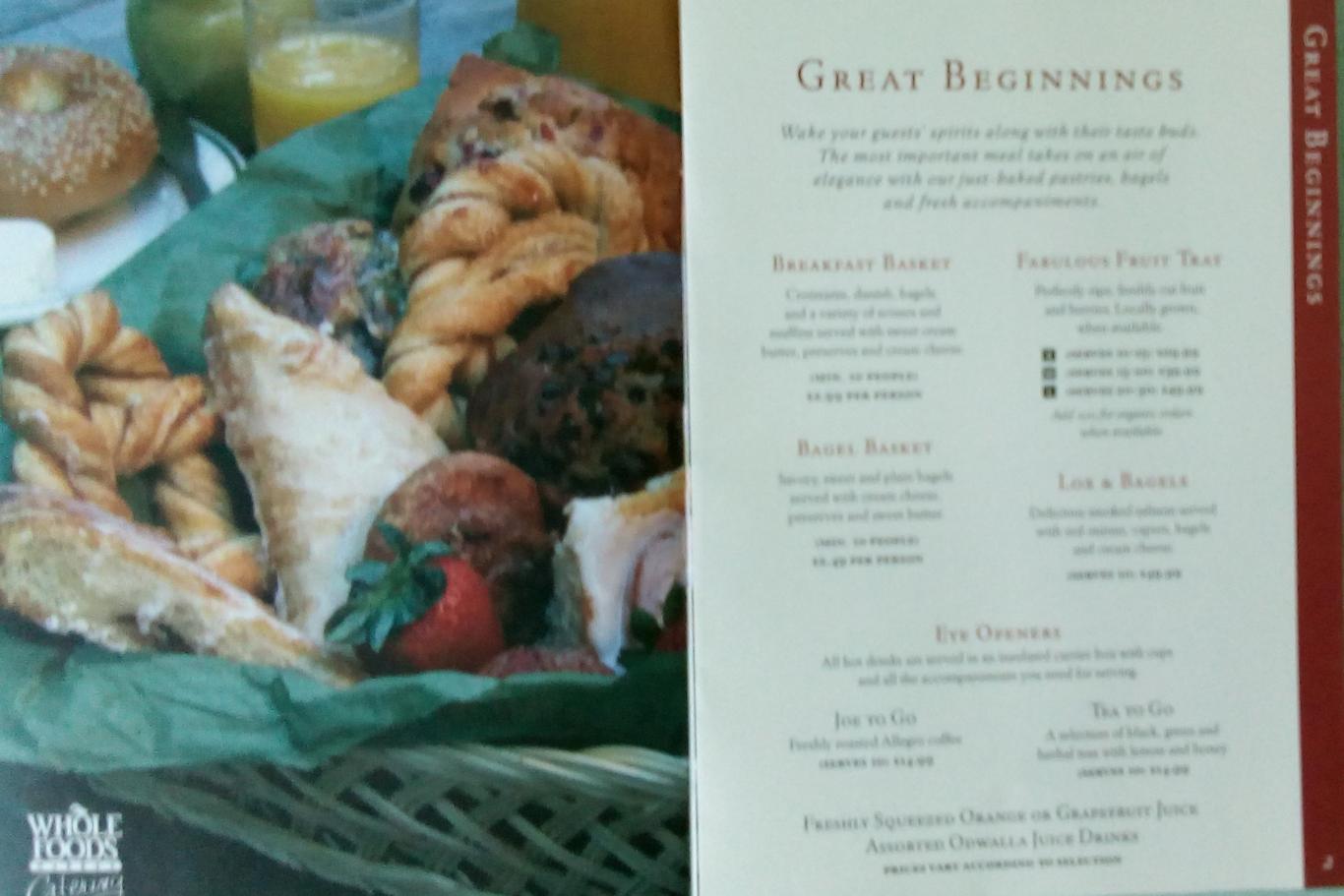 WHOLE FOODS. Catering, Колектив