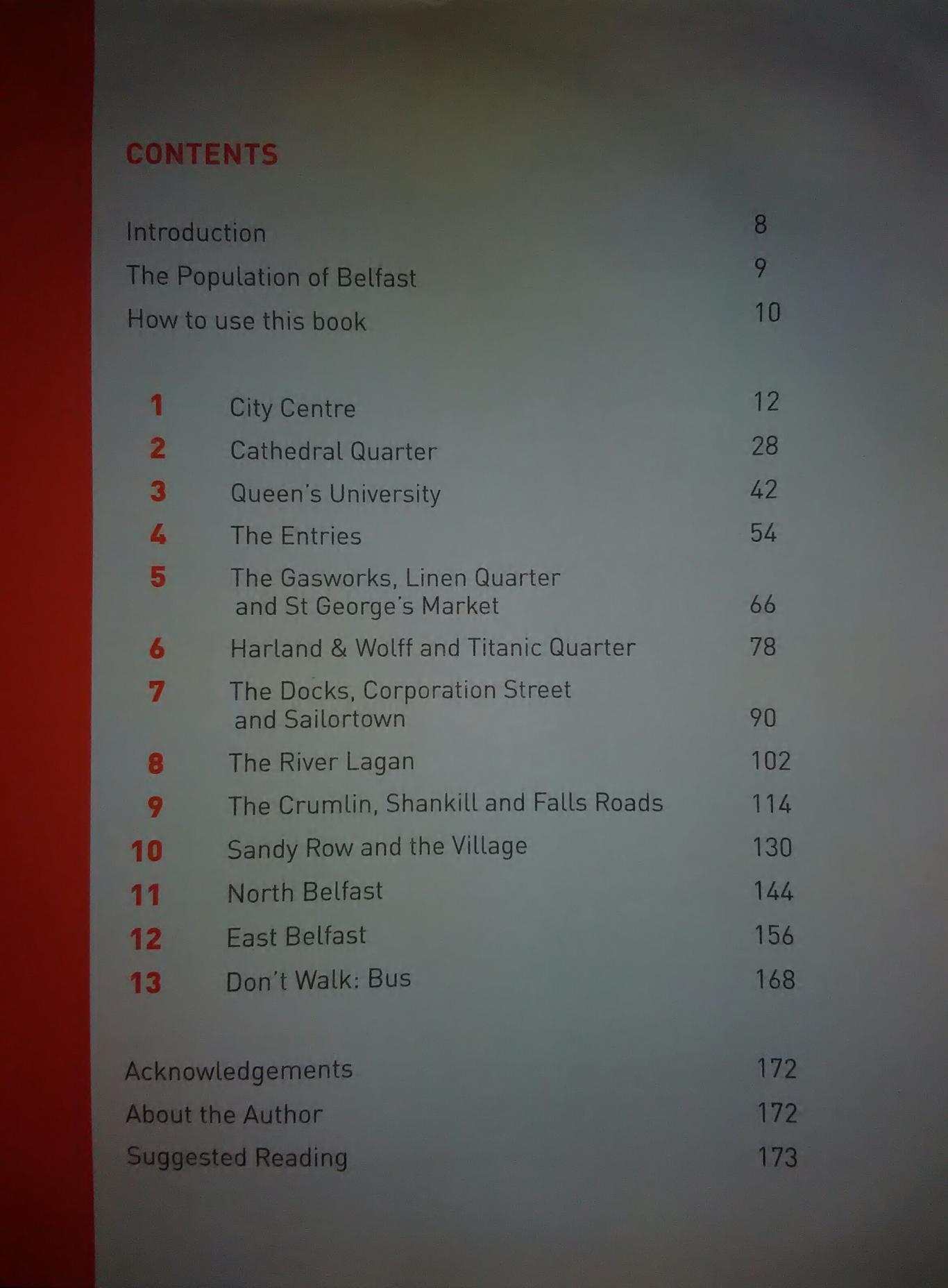Belfast - Twelve City Walks. Fluorescent brick / Белфаст - Дванадесет градски разходки. , Declan Hill